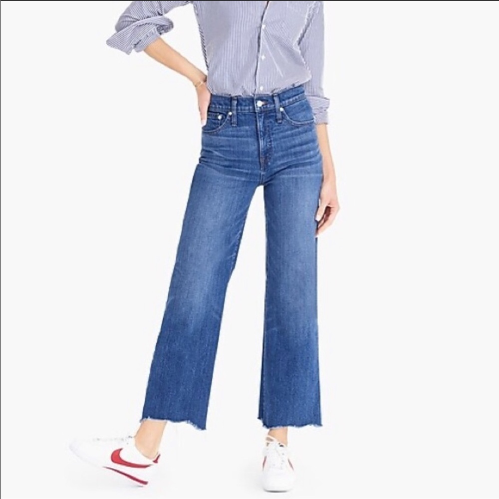 J crew sur point wide leg jeans. Size 27.